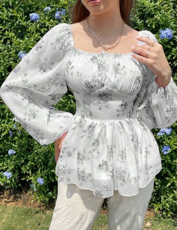 Bluza SHEIN, gri deschis