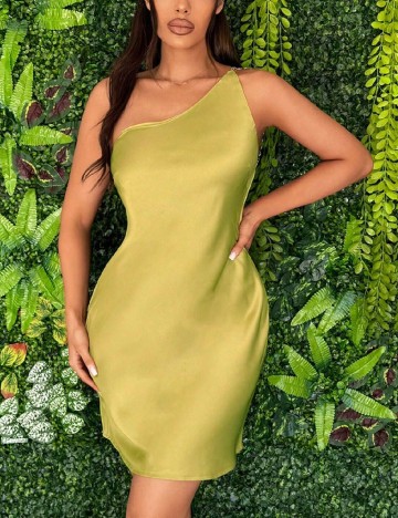 Rochie scurta SHEIN, verde