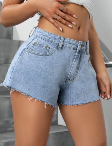 Pantaloni scurti SHEIN, albastru