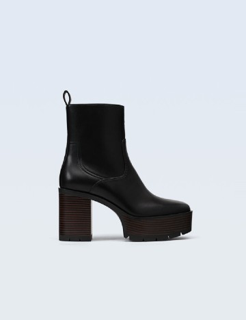Botine Stradivarius, negru