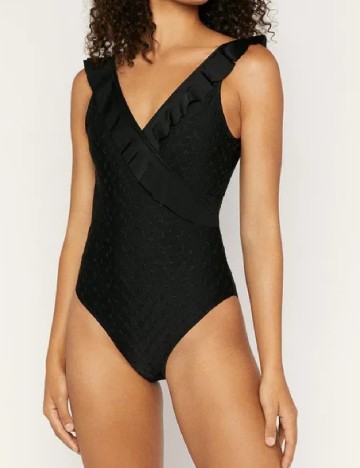Costum de baie Oasis, negru