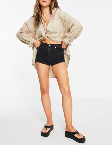 Pantaloni scurti ASOS, negru