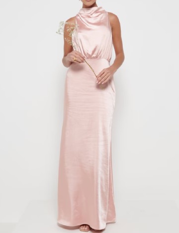 Rochie lunga Pretty Lavish, roz