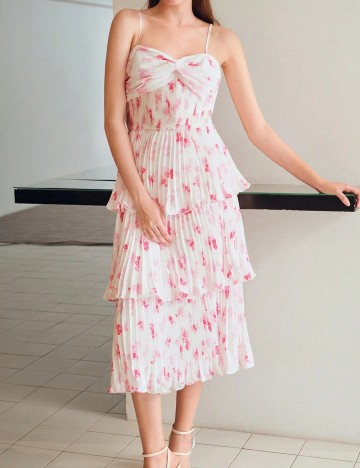 Rochie medie MOTF, alb