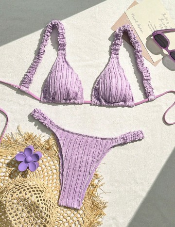 Costum de baie SHEIN, lila
