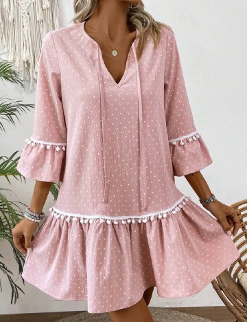 Rochie scurta SHEIN, roz