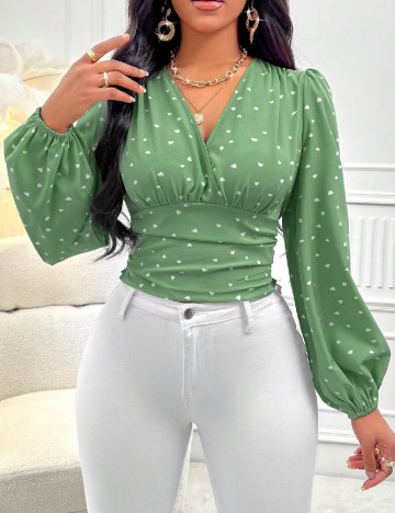 Top SHEIN, verde