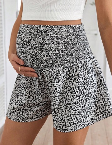 Pantaloni scurti SHEIN Maternity, floral print
