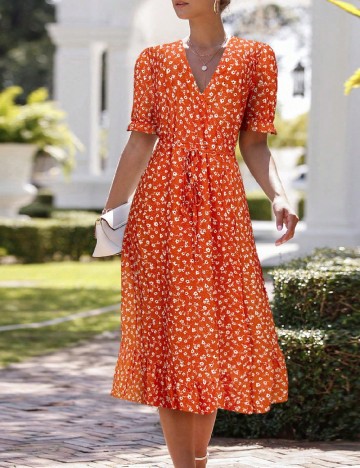 Rochie medie SHEIN, portocaliu