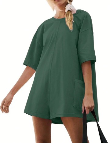 Salopeta SHEIN CURVE, verde