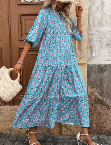 Rochie lunga SHEIN, albastru