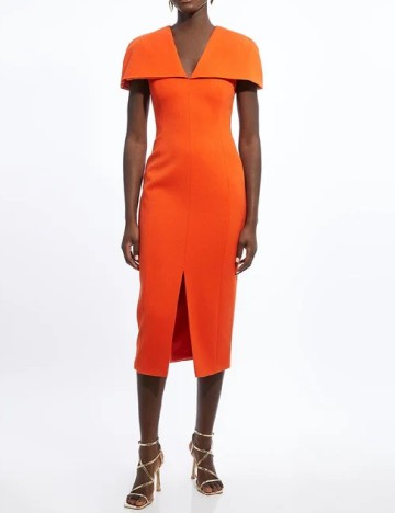 Rochie medie Karen Millen, portocaliu