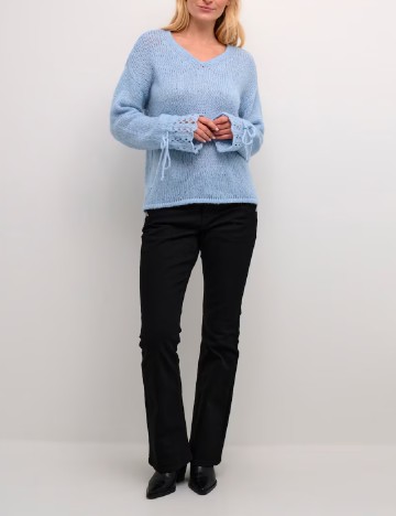 Pulover Cream, albastru