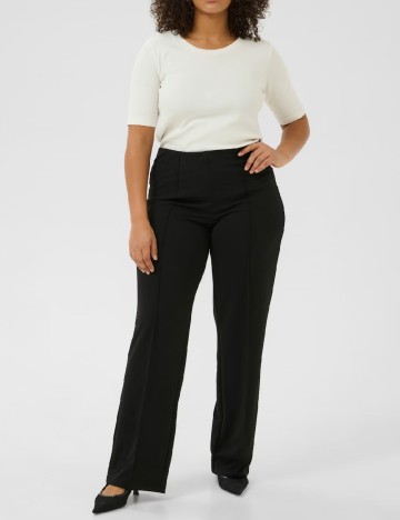 Pantaloni Kaffe Curve, negru