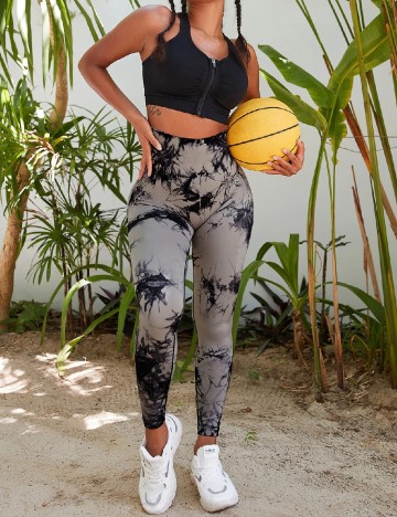 Colanti SHEIN, gri/negru