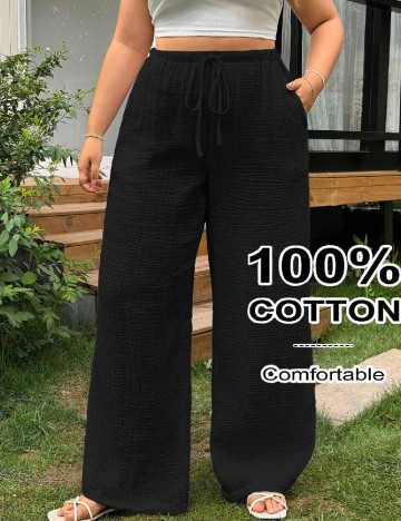 Pantaloni SHEIN CURVE, negru