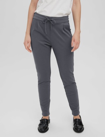 Pantaloni Vero Moda, gri petrol