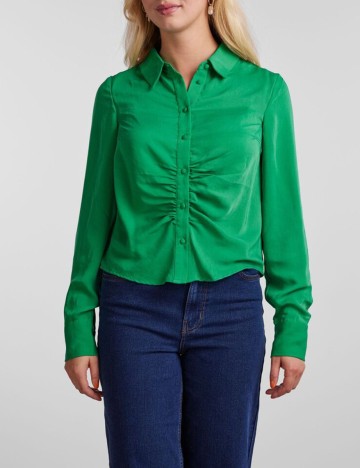 
						Camasa Pieces, verde, L