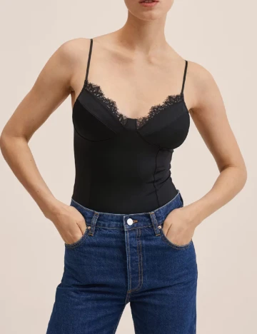 Body Mango, negru Negru