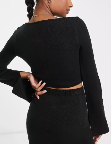 Top ASOS, negru Negru