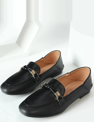 Mocasini SHEIN, negru Negru