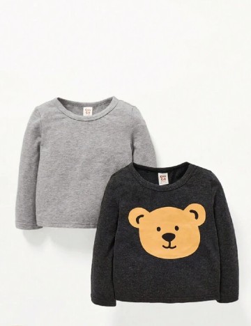 Set de bluze CozyCub, gri