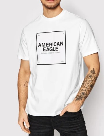 
						Tricou American Eagle, alb