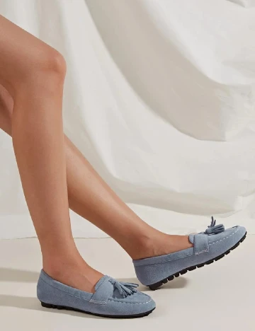 Mocasini SHEIN, bleu Albastru