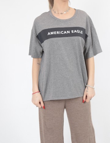 Tricou American Eagle, gri