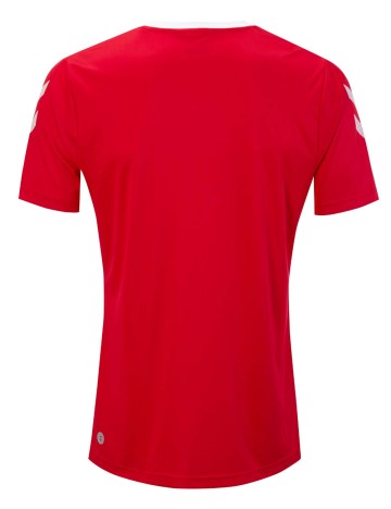 Tricou Hummel, rosu/alb