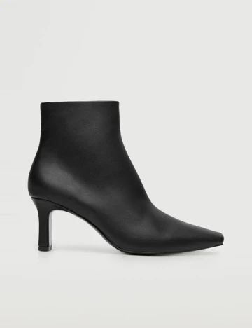 Botine Mango, negru Negru