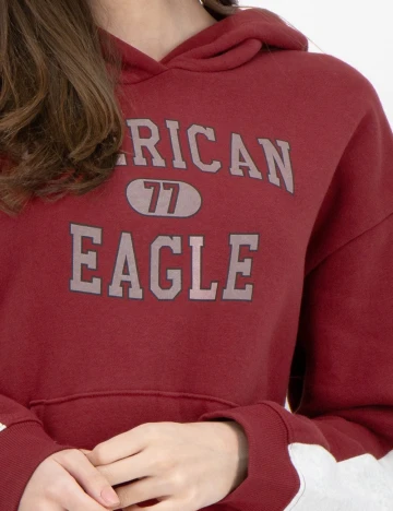 Hanorac American Eagle, visiniu Rosu
