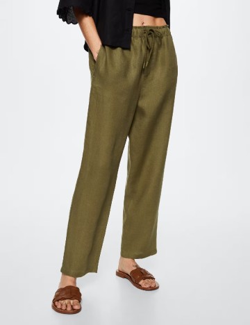 Pantaloni Mango, kaki