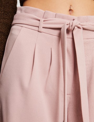 Pantaloni Jacqueline de Yong, roz pudra
