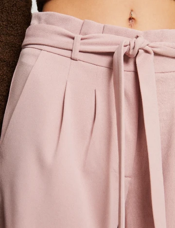 Pantaloni Jacqueline de Yong, roz pudra Roz
