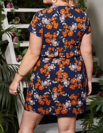 Compleu SHEIN CURVE, floral, 4XL Floral print