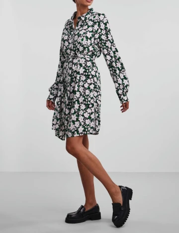 Rochie scurta Pieces, floral Floral print