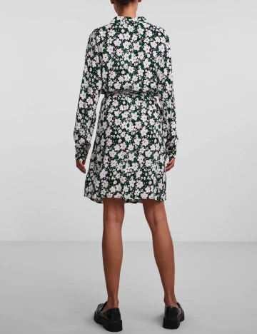 Rochie scurta Pieces, floral Floral print