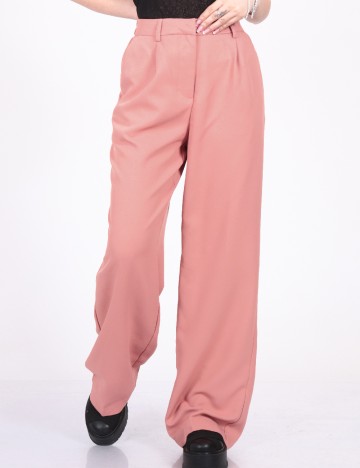 
						Pantaloni Pieces, roz pudra