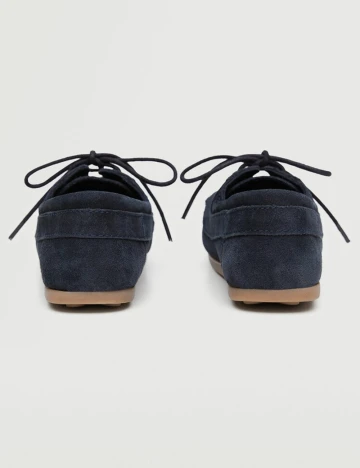 Mocasini Mango Kids, bleumarin Albastru