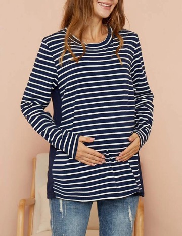 Bluza SHEIN Maternity, bleumarin