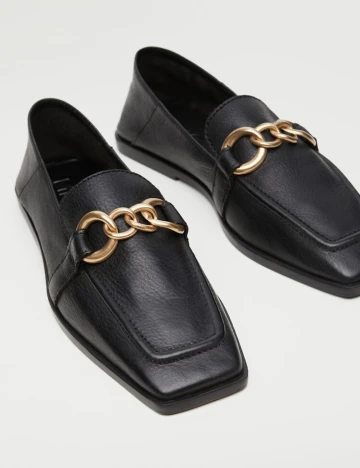 Mocasini Mango, negru Negru