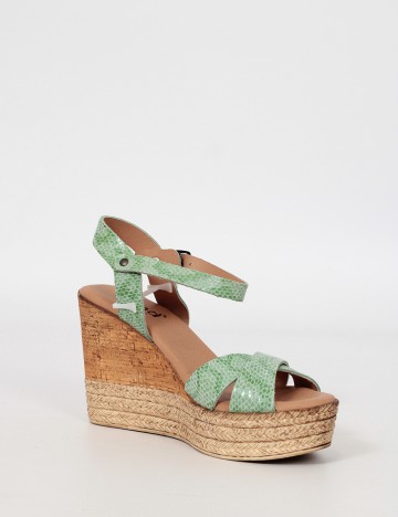 Sandale cu platforma Trend, verde, 40