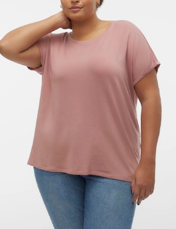 
						Tricou Vero Moda Curve, roz