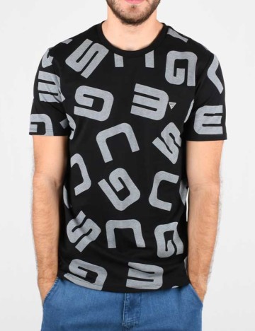 
						Tricou Guess, negru