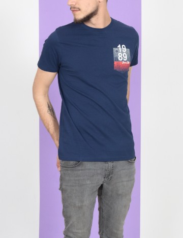 Tricou Milano Bulls, bleumarin