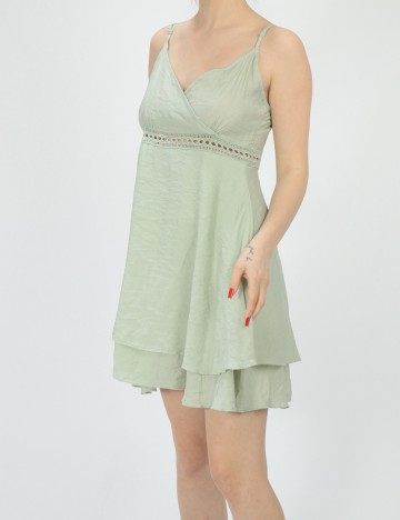 Rochie Scurta SHEIN, verde, M