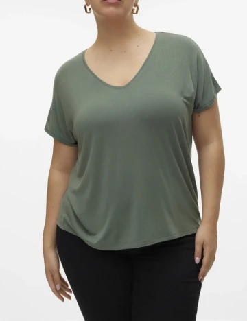 Tricou Vero Moda Curve, verde Verde