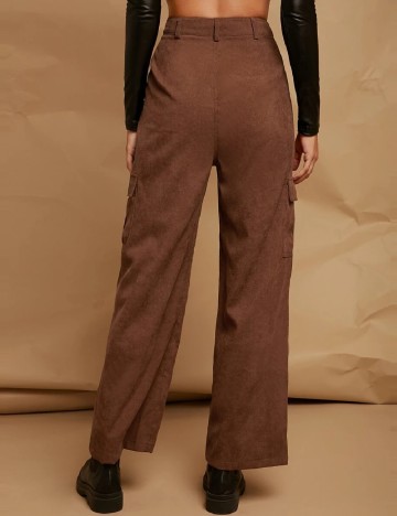 Pantaloni SHEIN, maro