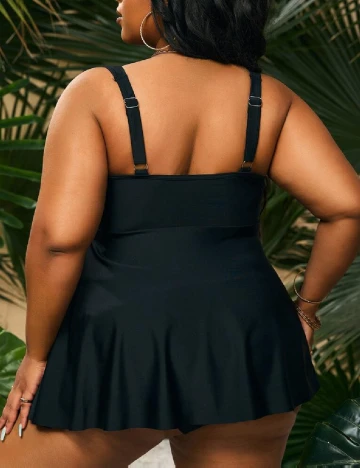 Costum de baie SHEIN CURVE, negru Negru